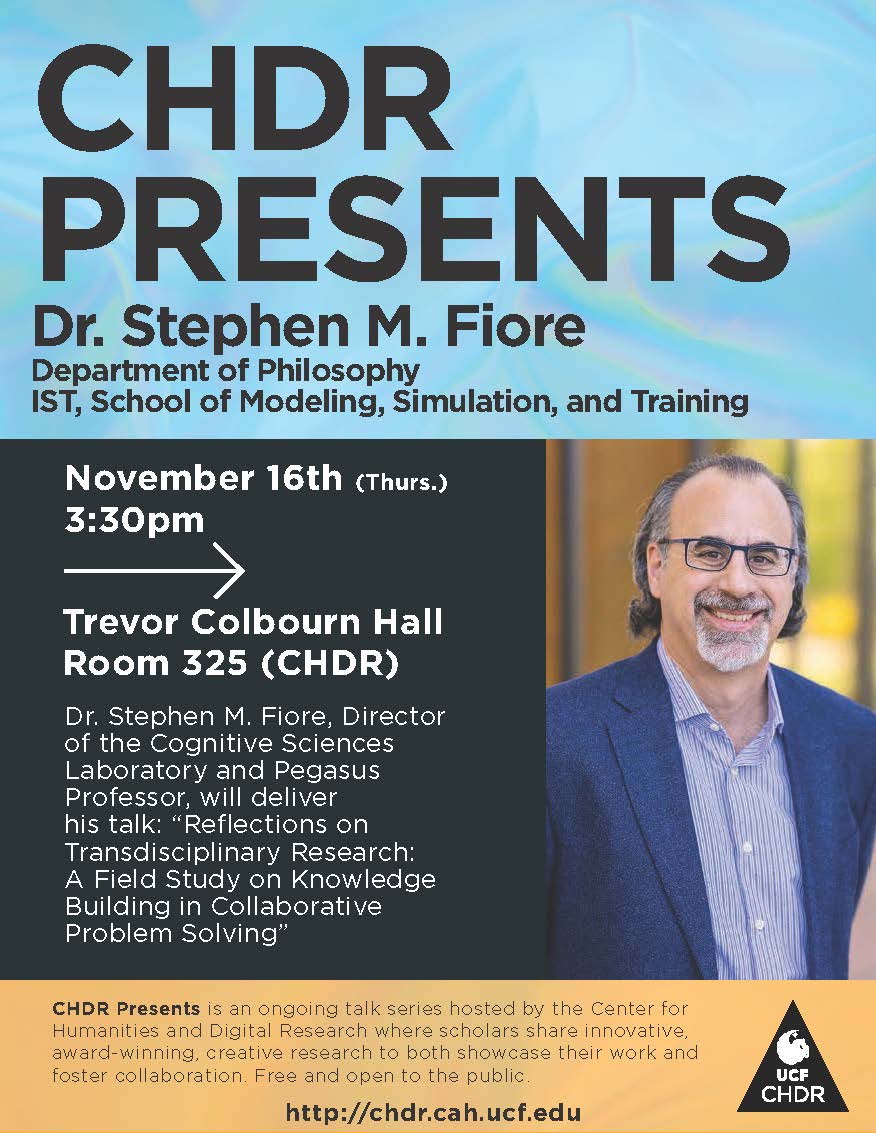 CHDR Presents: Steve Fiore poster