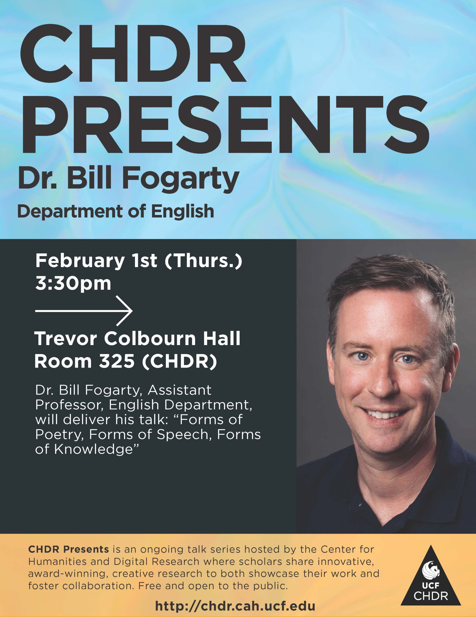 CHDR Presents: Bill Fogarty poster
