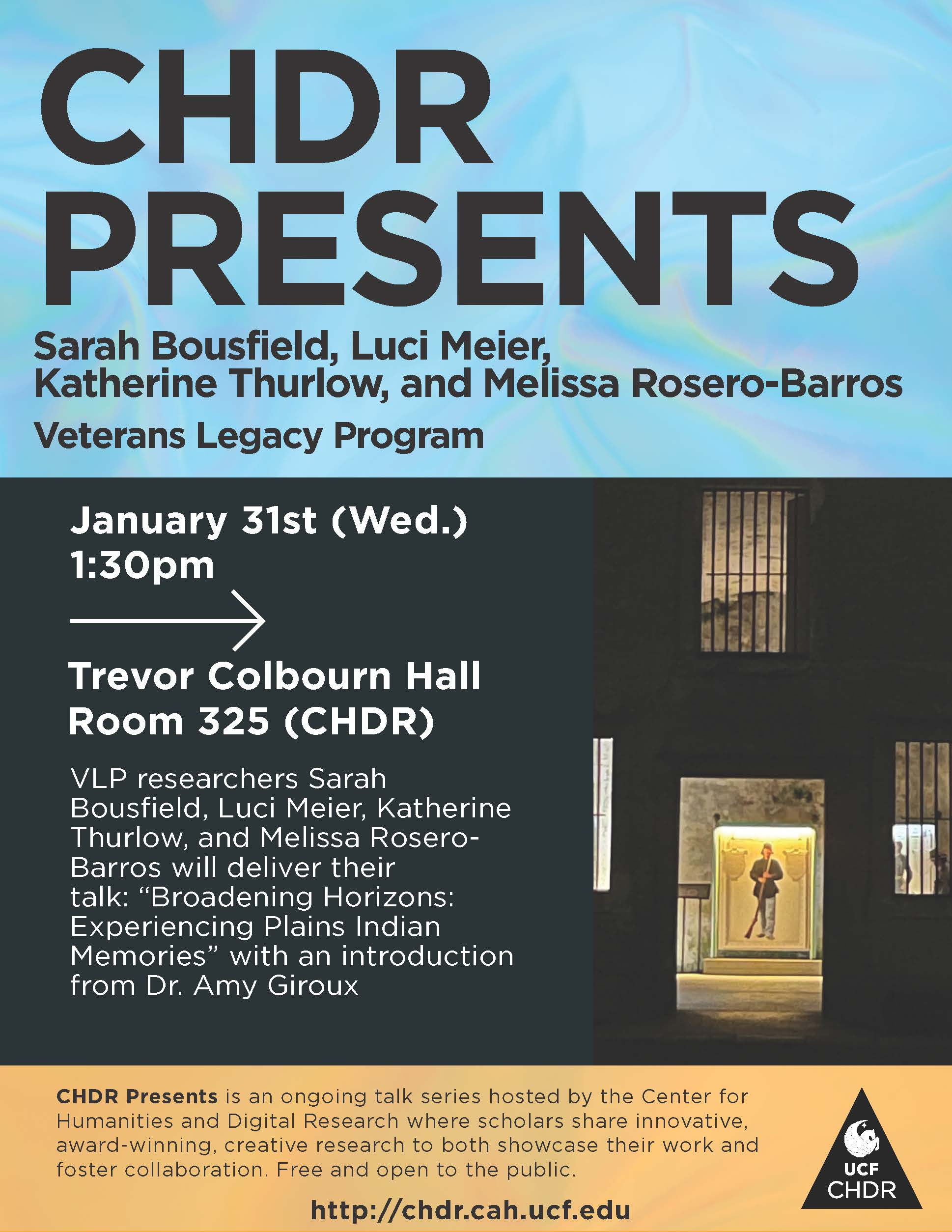 CHDR Presents: Veteran’s Legacy Program (VLP) poster