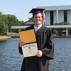 matthew graduation gown and cap