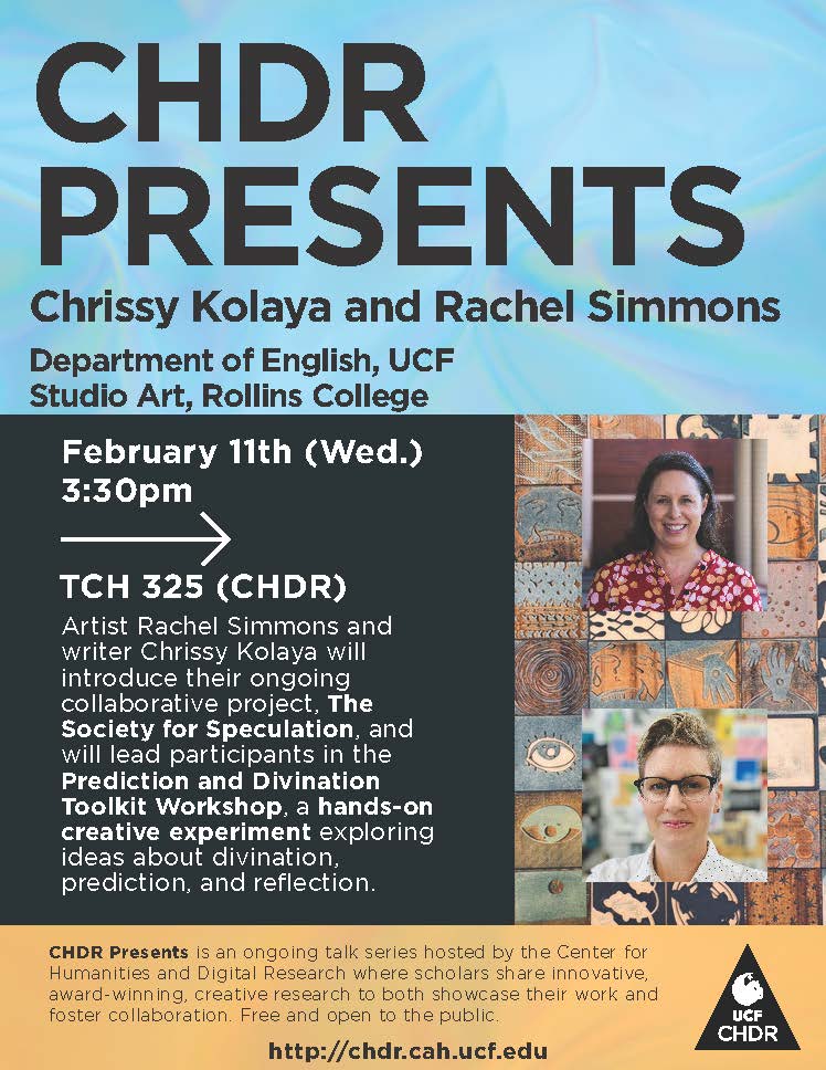CHDR Presents: Chrissy Kolaya and Rachel Simmons poster