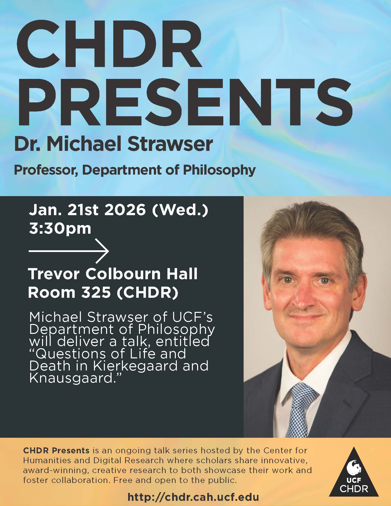 CHDR Presents: Michael Strawser poster