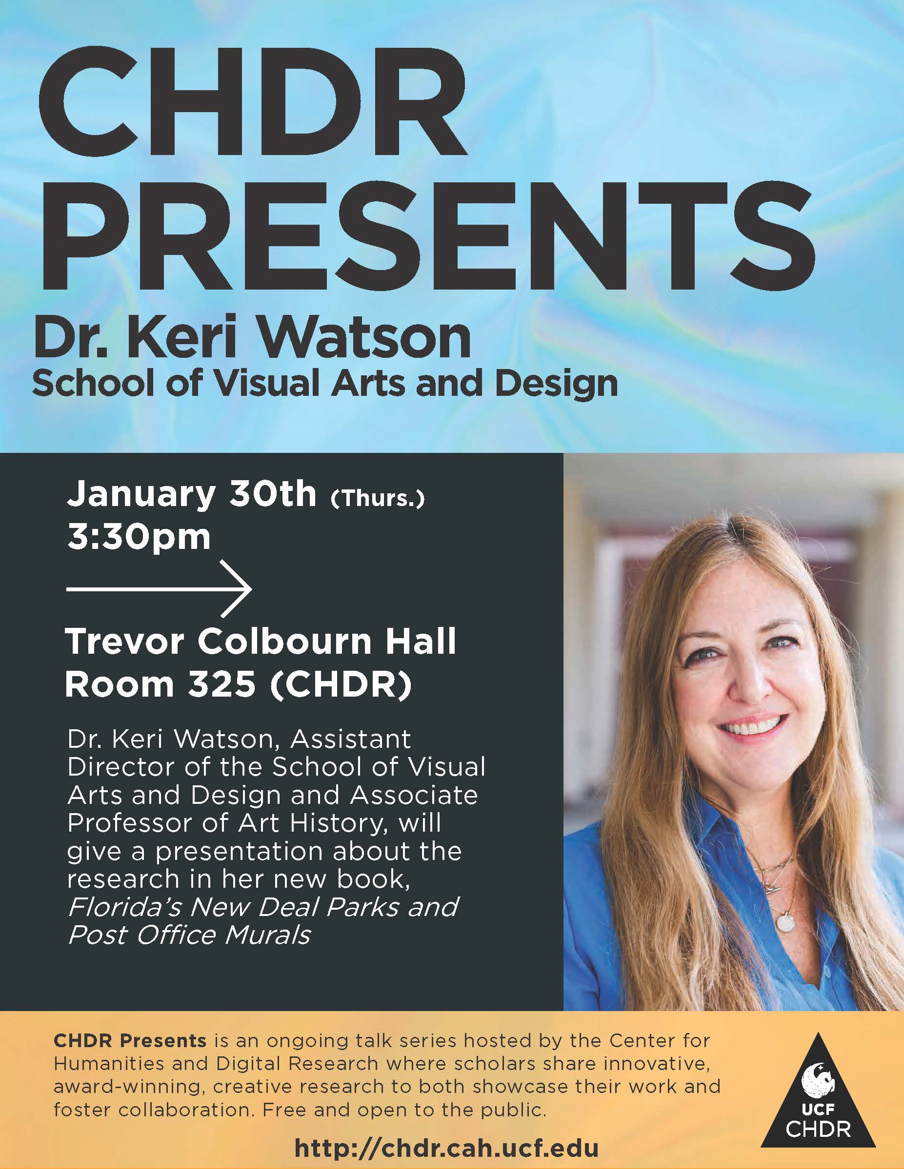 CHDR Presents: Keri Watson poster